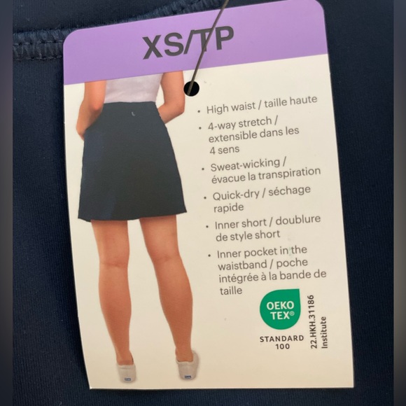 (SOLD) NWT Lole Navy Pull-on Active Skort - Picture 5 of 10